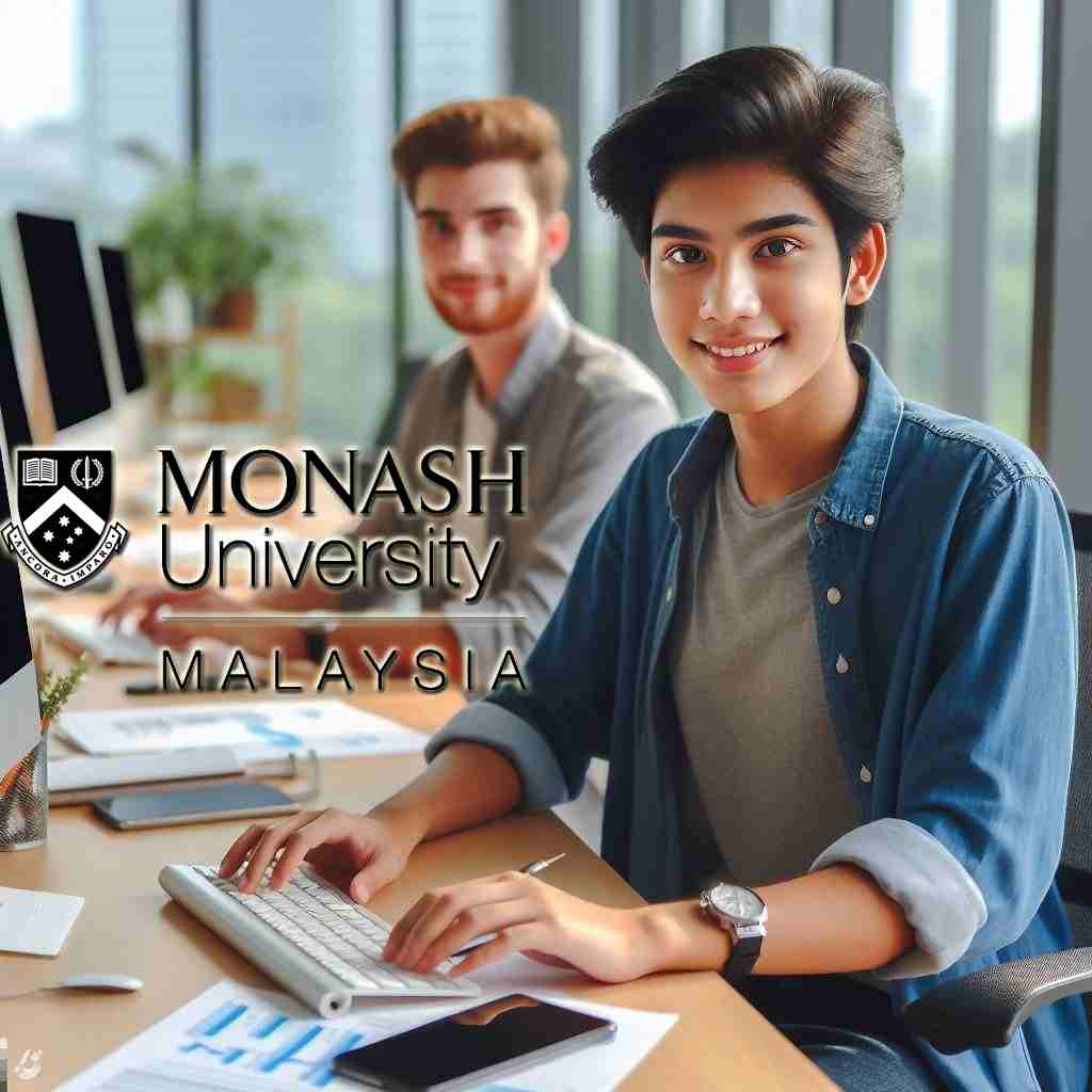 Students studying in the best university in Malaysia Monash Malaysia (illustration)