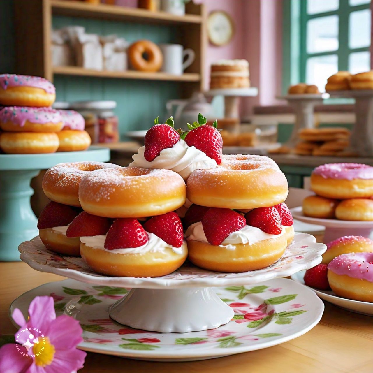 Summery Sweetness Strawberry Donuts Short Cake for Every Occasion