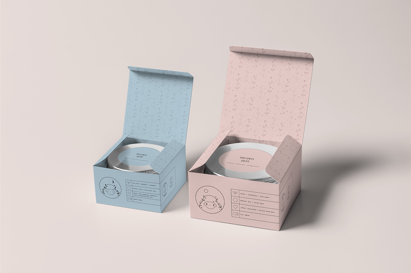 custom cream boxes