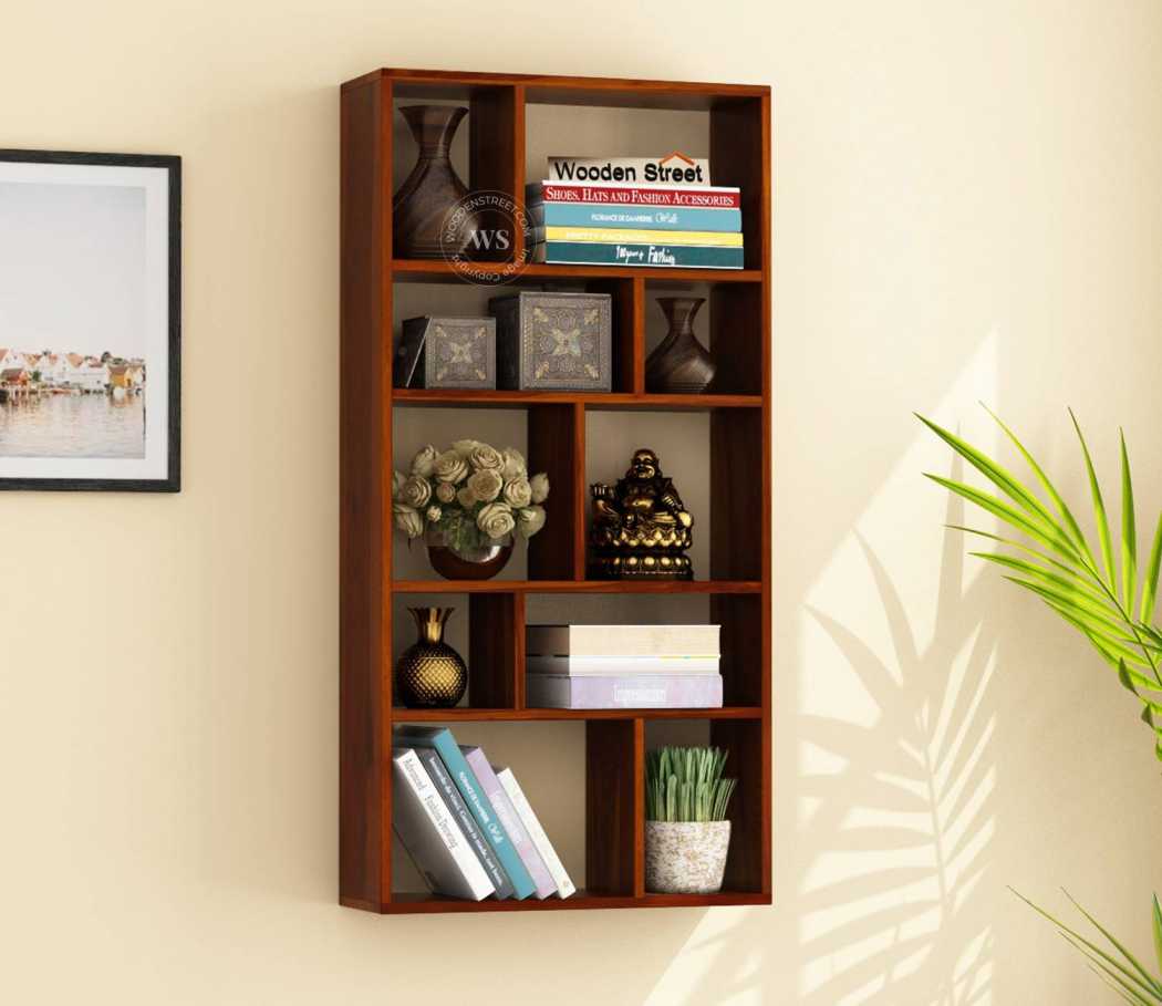 wall shelf wooden street