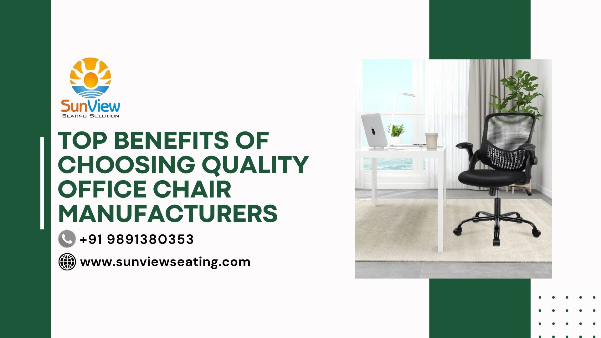 Top Benefits of Choosing Quality Office Chair Manufacturers